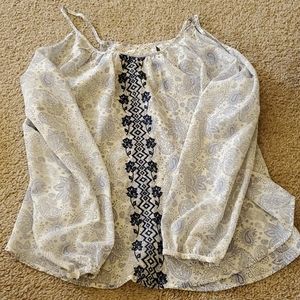 Rewind Cold shoulder blouse EUC